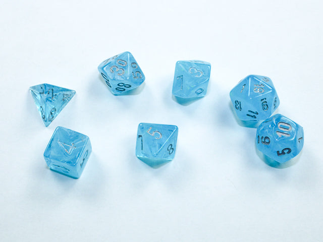 Chessex RPG 7 Mini-Die Set: Luminary Sky & Silver