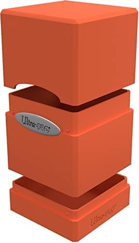 Ultra PRO Trading Card Deck Box: Satin Tower: Pumpkin Orange
