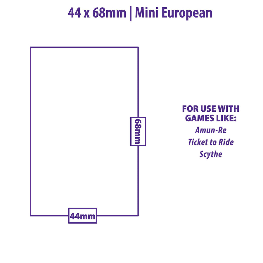 Ultra PRO Mini European Lite Board Game Sleeves (100ct) for 44mm x 68mm Cards