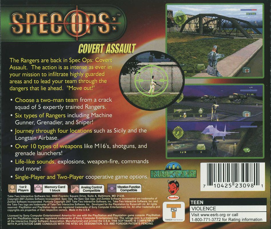 Spec Ops: Covert Assault (PlayStation 1, 2001)