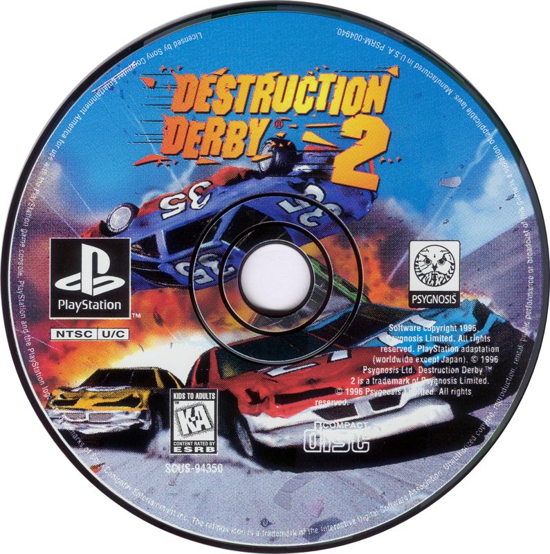 Destruction Derby 2 (PlayStation, 1996)