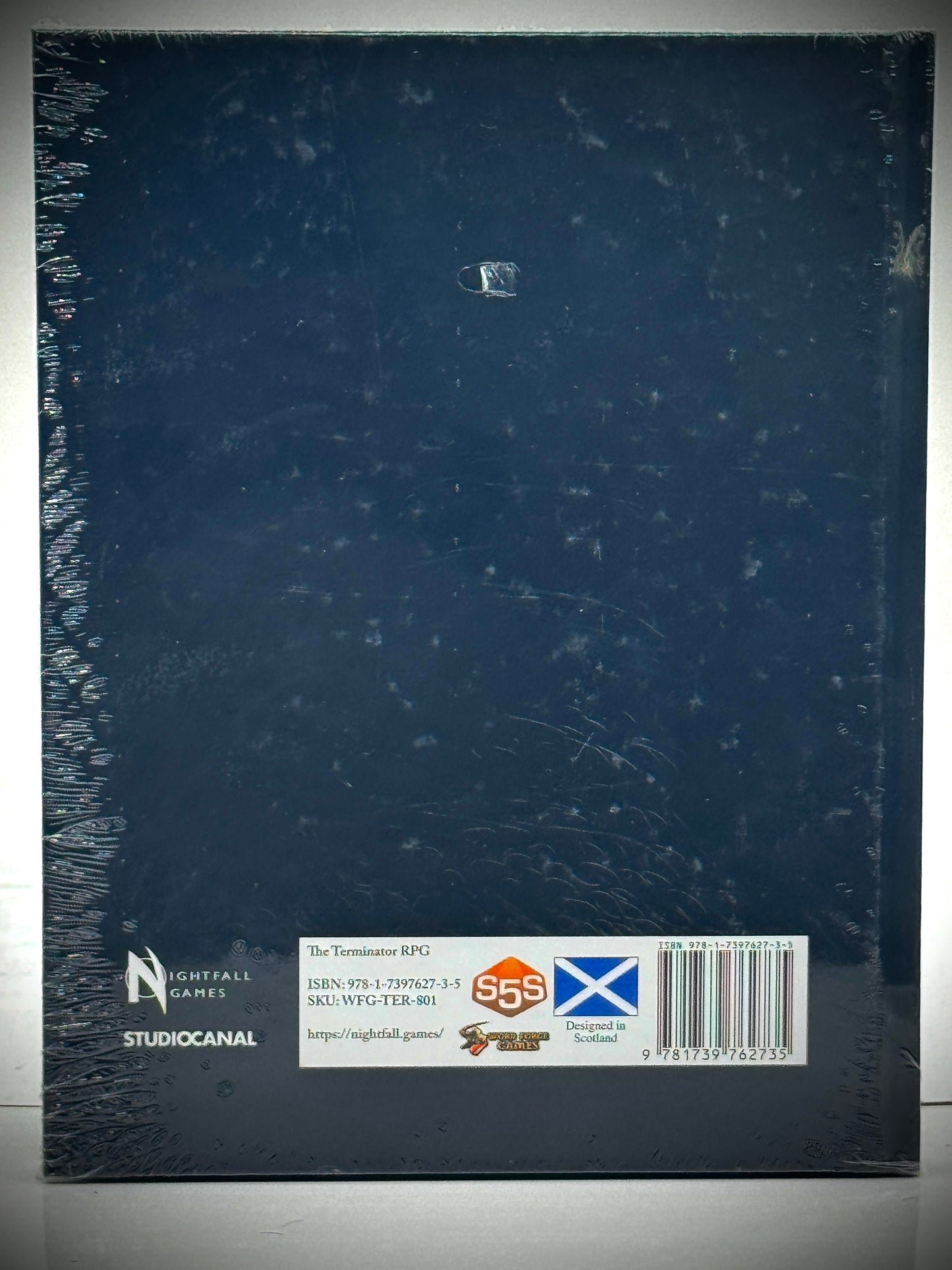 Limited Edition Black Terminator RPG Rulebook back cover