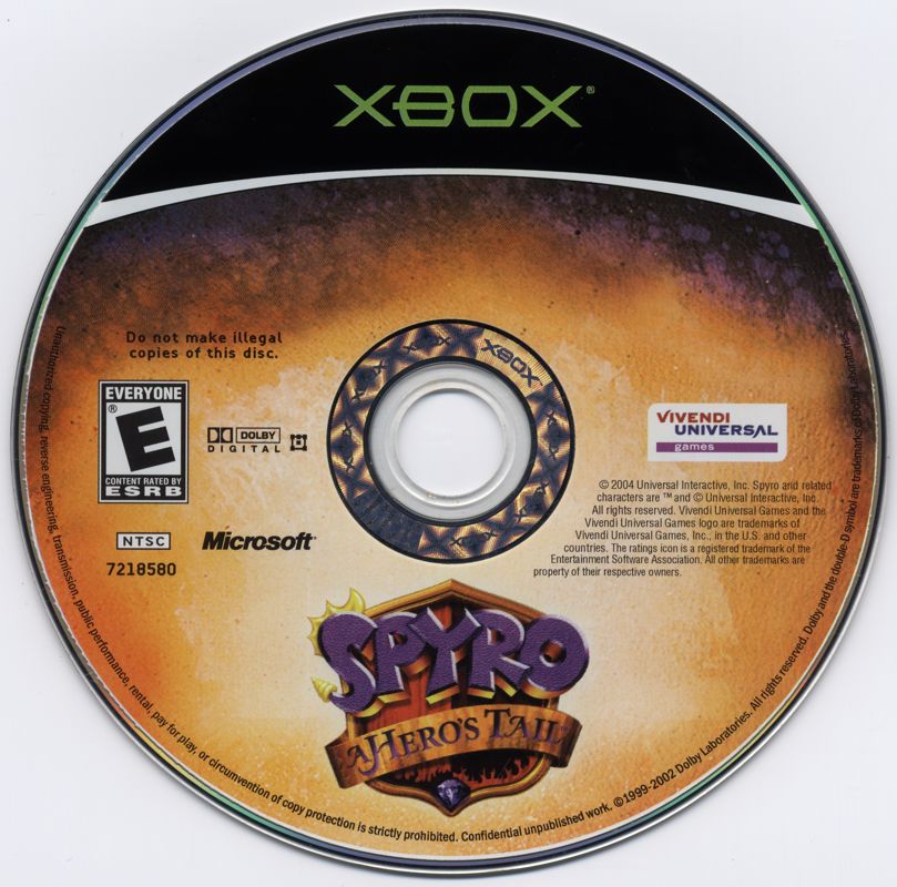 Spyro: A Hero's Tail (Xbox, 2004)