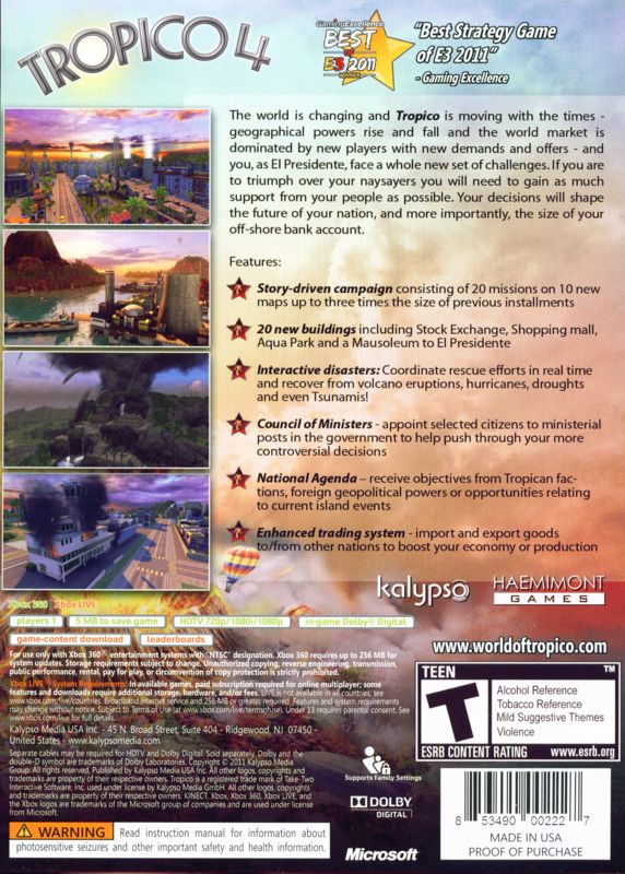 Tropico 4 (Xbox 360, 2011)