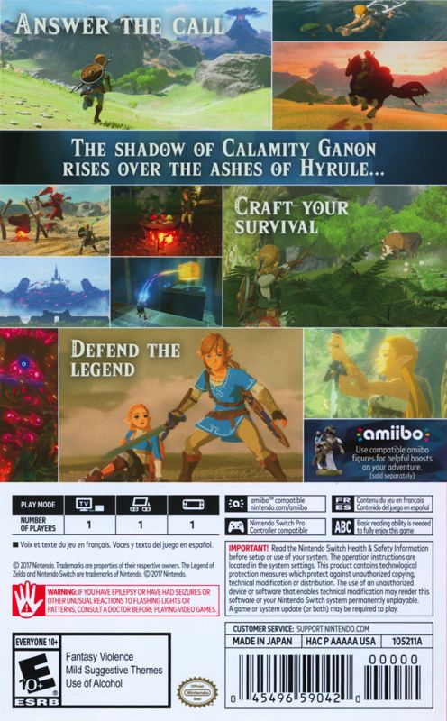 The Legend of Zelda: Breath of the Wild (Nintendo Switch, 2017)