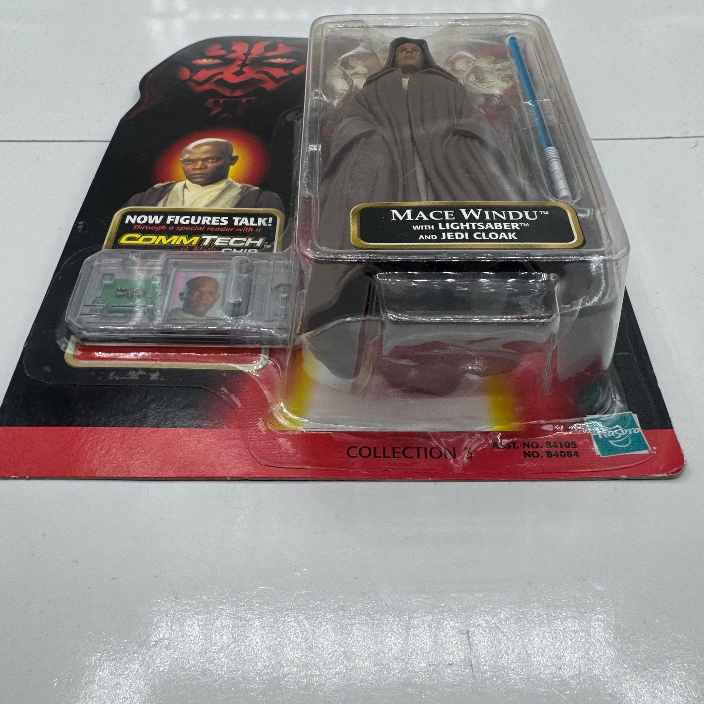 Mace Windu with Lightsaber and Jedi Cloak - Star Wars Episode 1 Action Figure (Hasbro, 1998) Collection 3