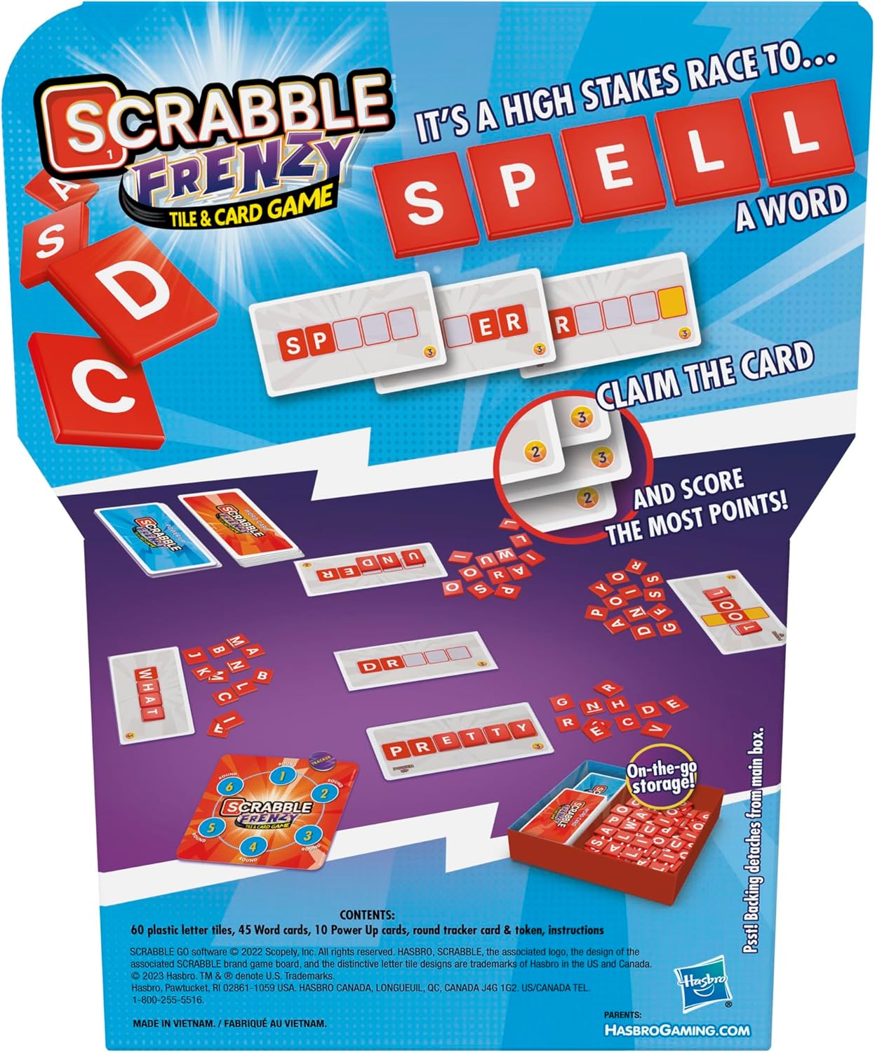 Scrabble Frenzy Tile & Card Game