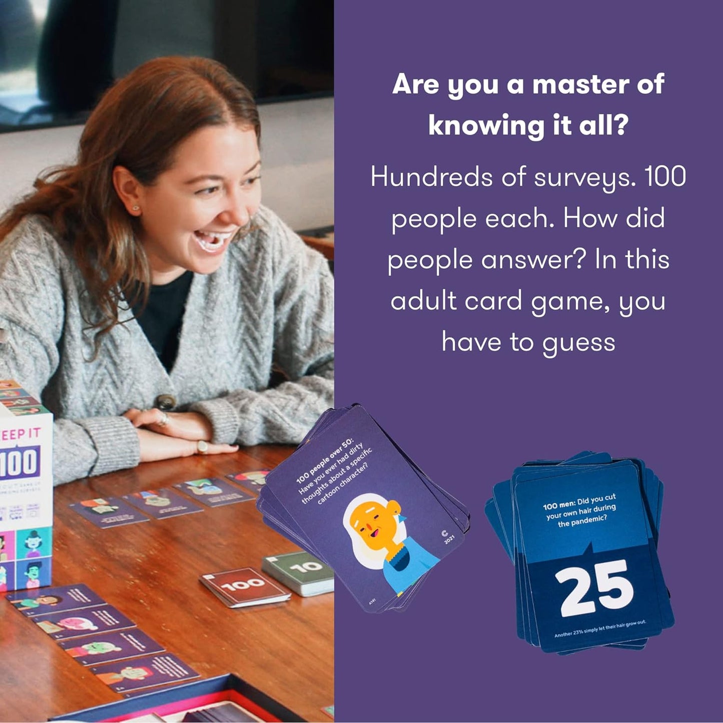 Keep It 100: The Card Game by Cut