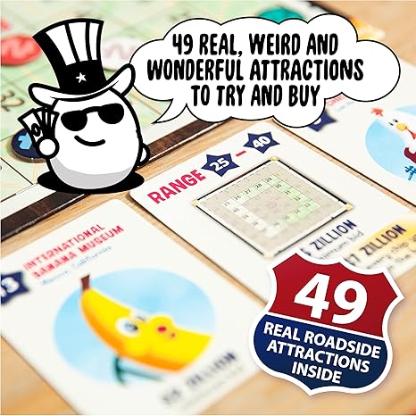 Zillionaires Road Trip USA Board Game