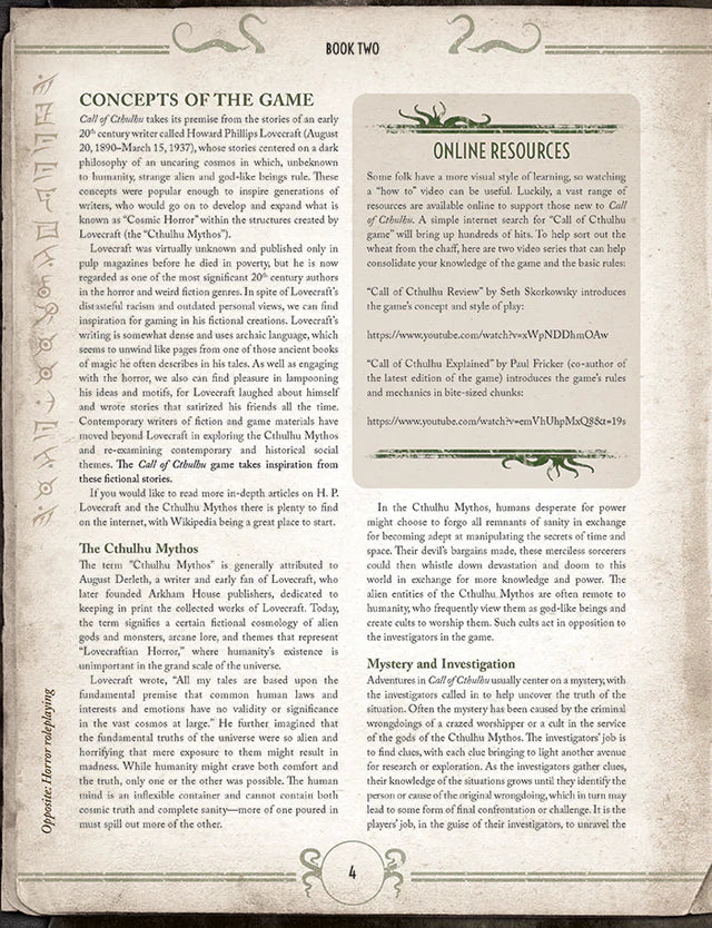 Call of Cthulhu 7E: Rulebook & Starter Set Anniversary Edition