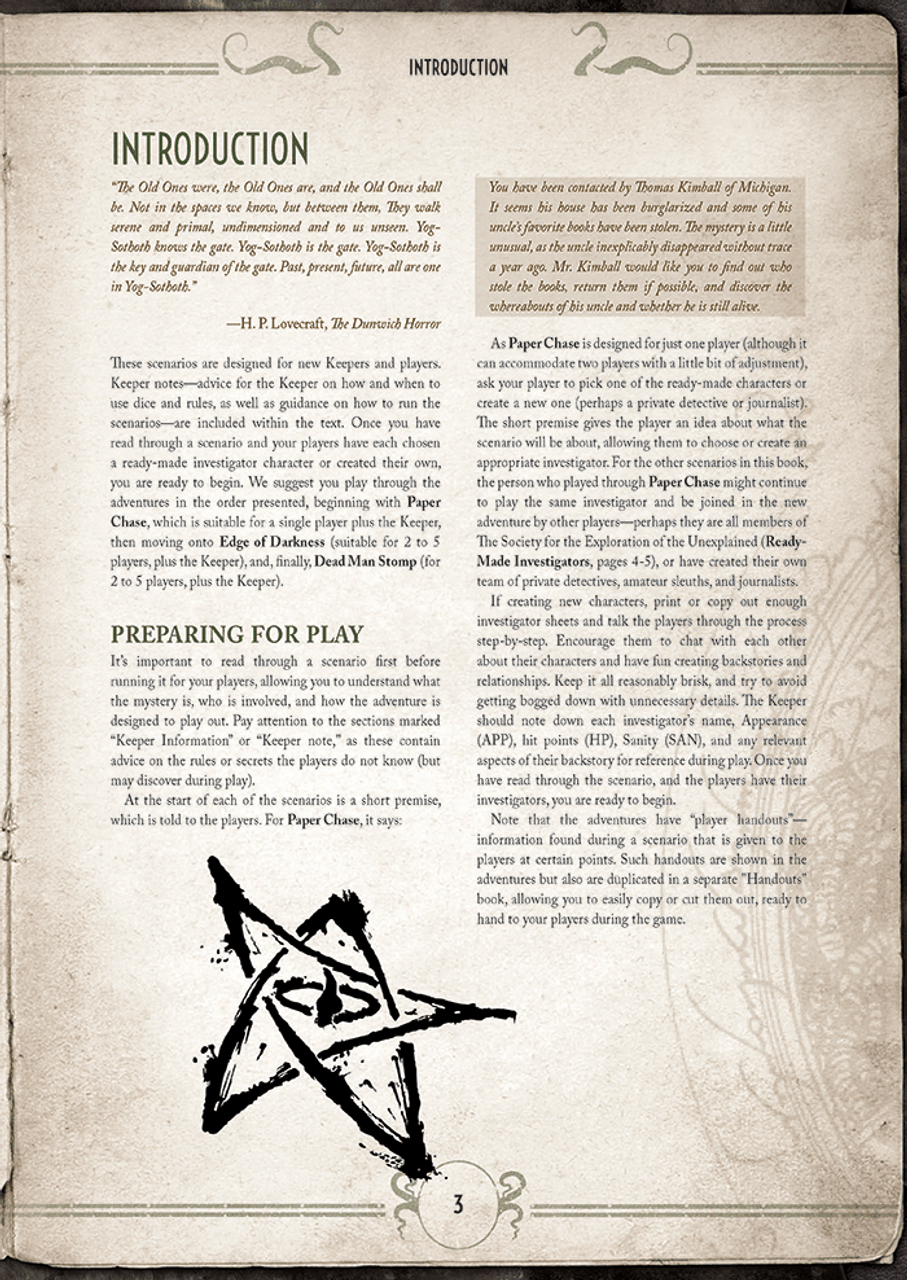 Call of Cthulhu 7E: Rulebook & Starter Set Anniversary Edition