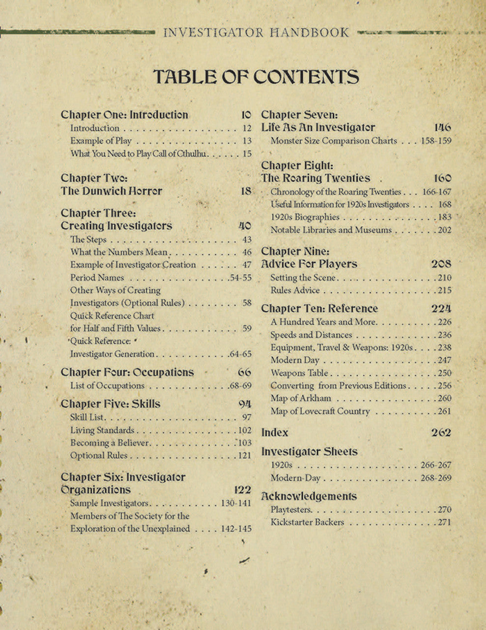Call of Cthulhu 7E: Investigator Handbook