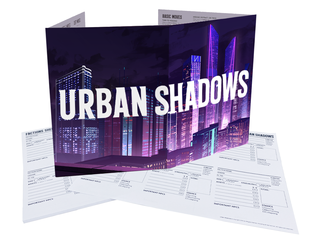 Urban Shadows MC Screen & Campaign Notepads