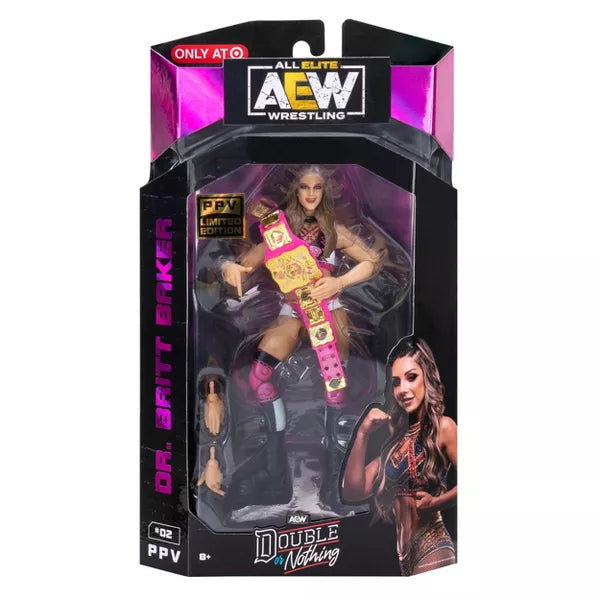 Dr. Britt Baker Double or Nothing 6" Action Figure All Elite AEW Wrestling