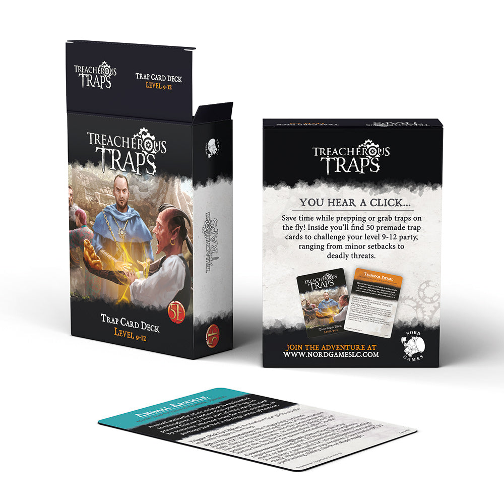 Treacherous Traps Card Deck Level 9-12 (5E)