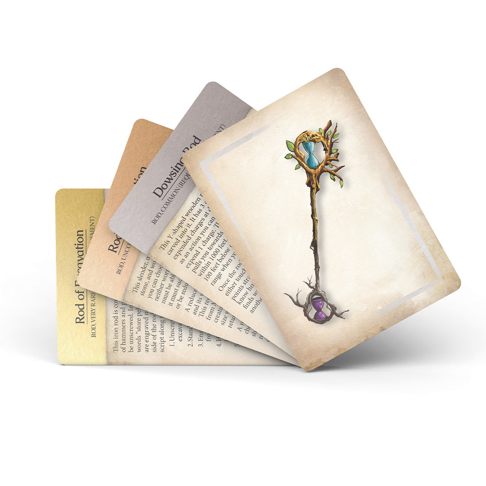Magic Item Compendium: Rods, Staves & Wands (5E) Card Deck