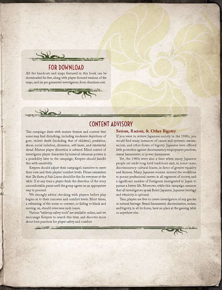 Call of Cthulhu: The Sutra of Pale Leaves - Twin Suns Rising