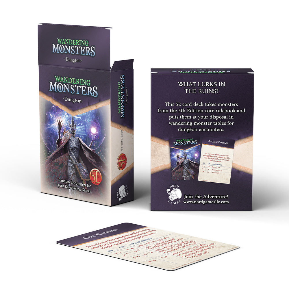 Wandering Monster Card Deck: Dungeon (5E)