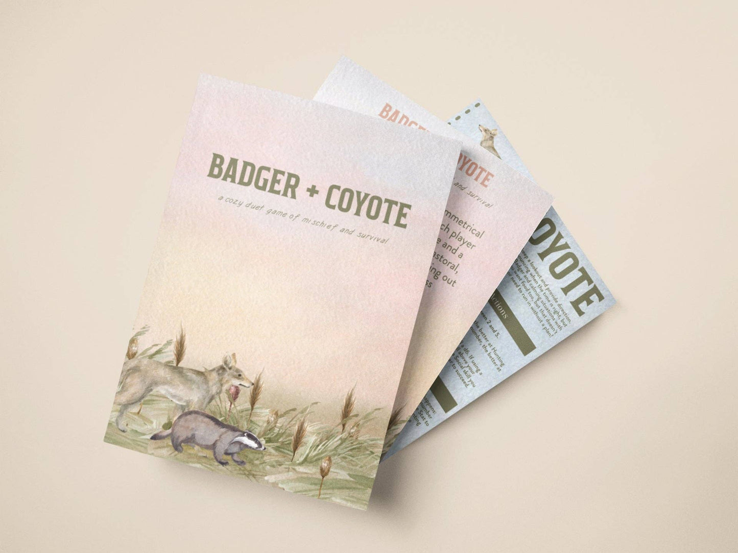 Badger + Coyote: A Cozy 2-Player Game