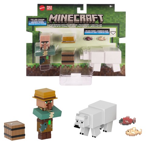 Minecraft Fisherman and Polar Bear Action Figure 2-Pack