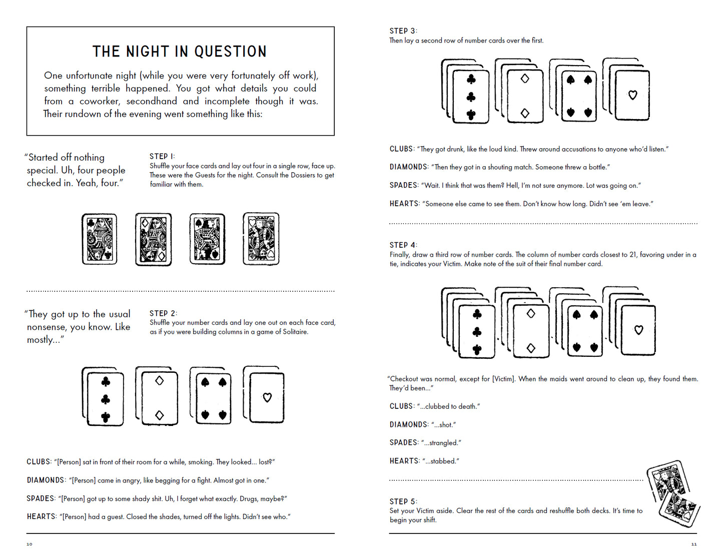 No-Tell Motel: A Single-Player Murder Mystery
