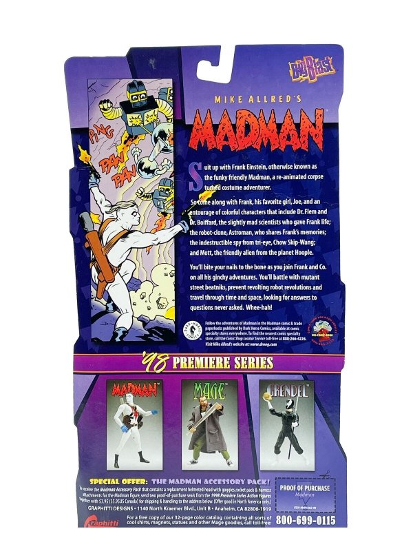 Mike Allred's Madman (Graphitti Designs, 1998) Big Blast Premiere Series Black Suit Action Figure