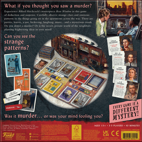 Alfred Hitchcock's Rear Window Board Game