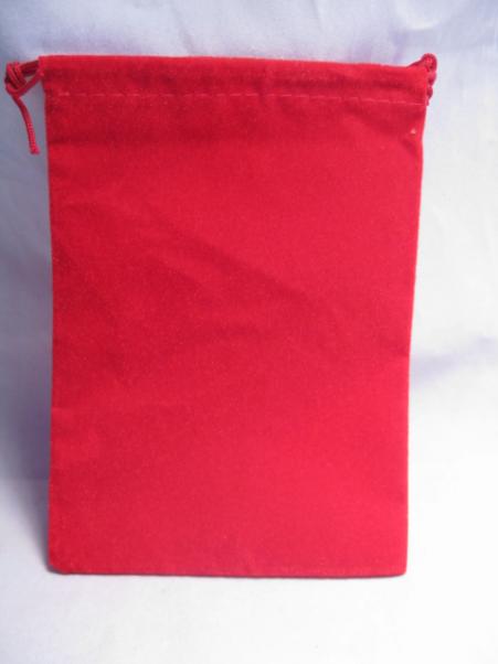 Red Velour Dice Bag (4" x 6") - Chessex
