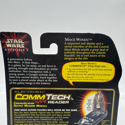 Mace Windu with Lightsaber and Jedi Cloak - Star Wars Episode 1 Action Figure (Hasbro, 1998) Collection 3