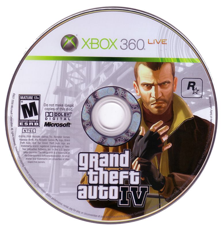 Grand Theft Auto IV (Xbox 360, 2008)