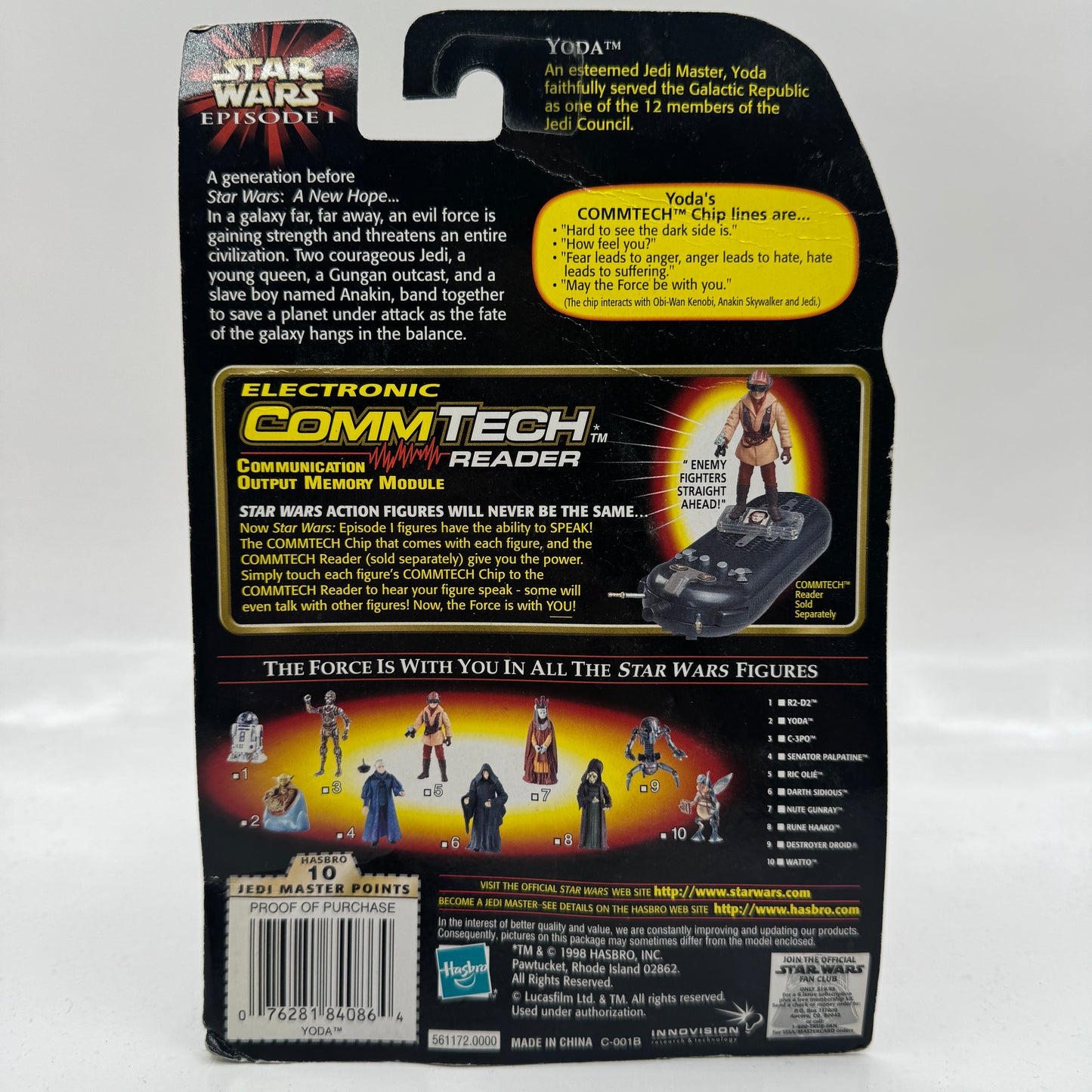 Yoda with Jedi Council Chair - Star Wars Episode 1 Action Figure (Hasbro, 1998) Collection 2