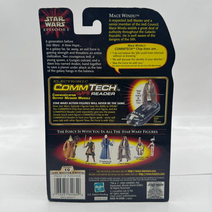 Mace Windu with Lightsaber and Jedi Cloak - Star Wars Episode 1 Action Figure (Hasbro, 1998) Collection 3