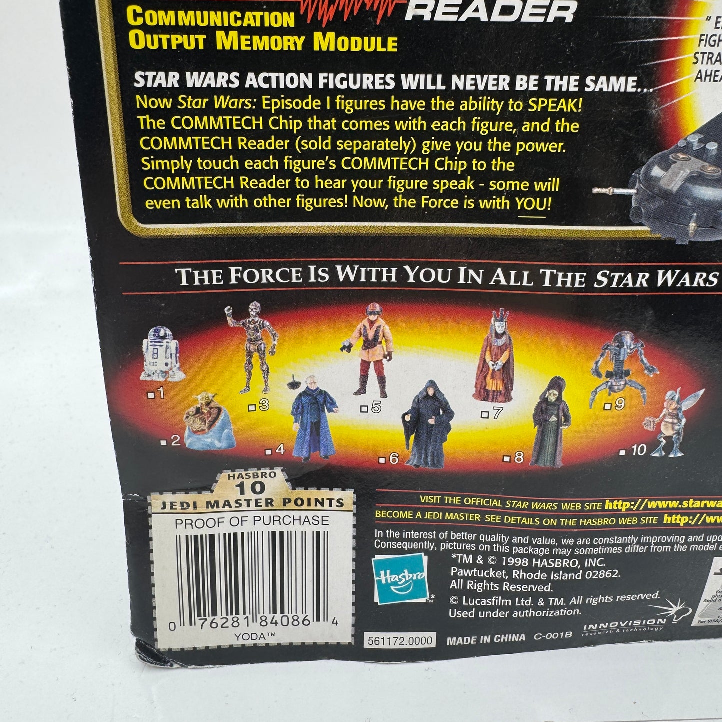 Yoda with Jedi Council Chair - Star Wars Episode 1 Action Figure (Hasbro, 1998) Collection 2