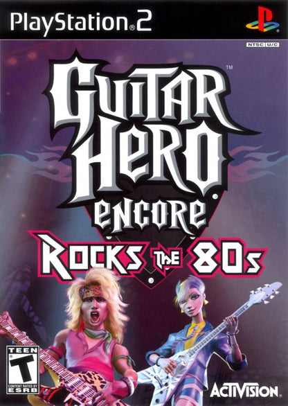 Guitar Hero Encore: Rocks the 80s PlayStation 2 front cover