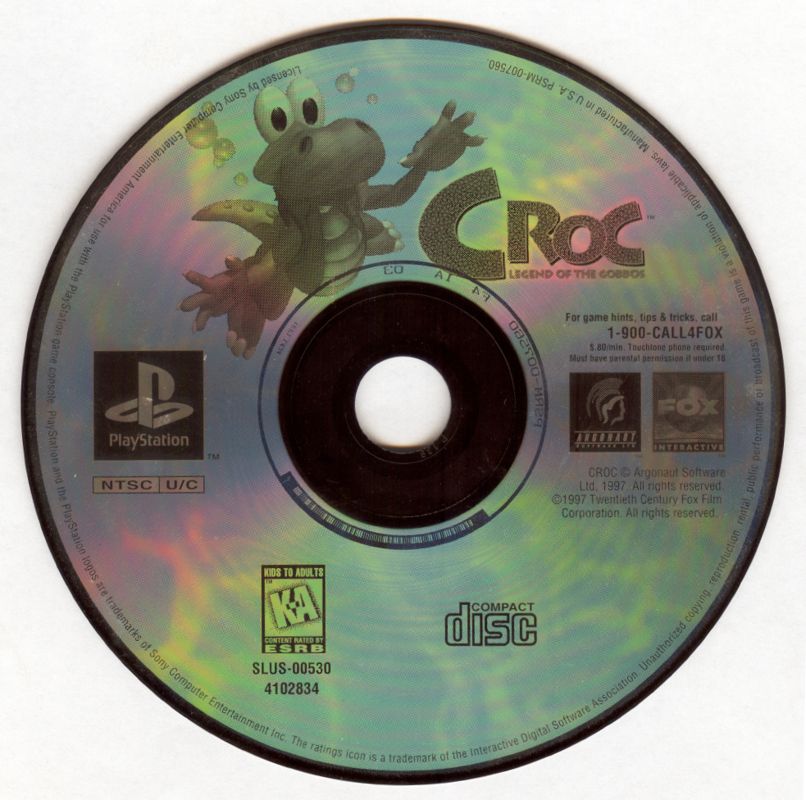 Croc: Legend of the Gobbos (PlayStation, 1997)
