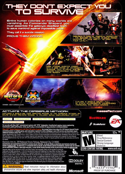 Mass Effect 2 (Xbox 360, 2010)