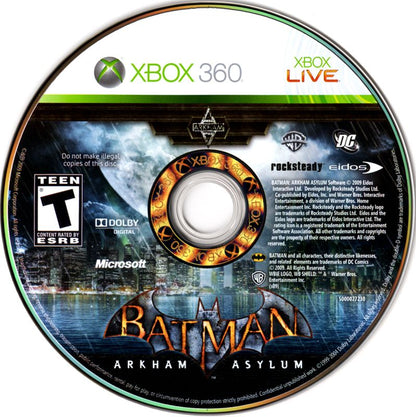 Batman Arkham Asylum (Xbox 360, 2009)