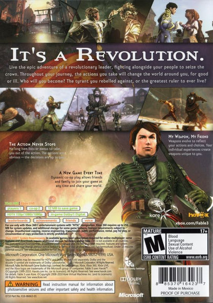 Fable III (Xbox 360, 2010)