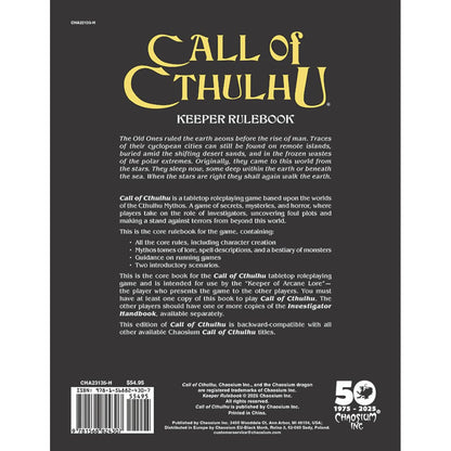 Call of Cthulhu Chaosium’s 50th Anniversary Slipcase Set