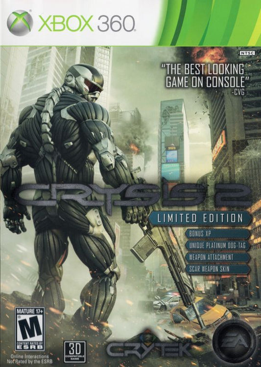 Crysis 2: Limited Edition (Xbox 360, 2011)