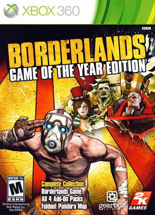 Borderlands: Game of the Year Edition (Xbox 360, 2010)