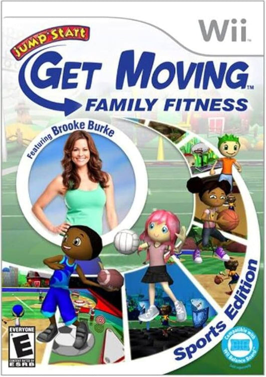 JumpStart Get Moving Family Fitness Sports Edition (Wii, 2010)