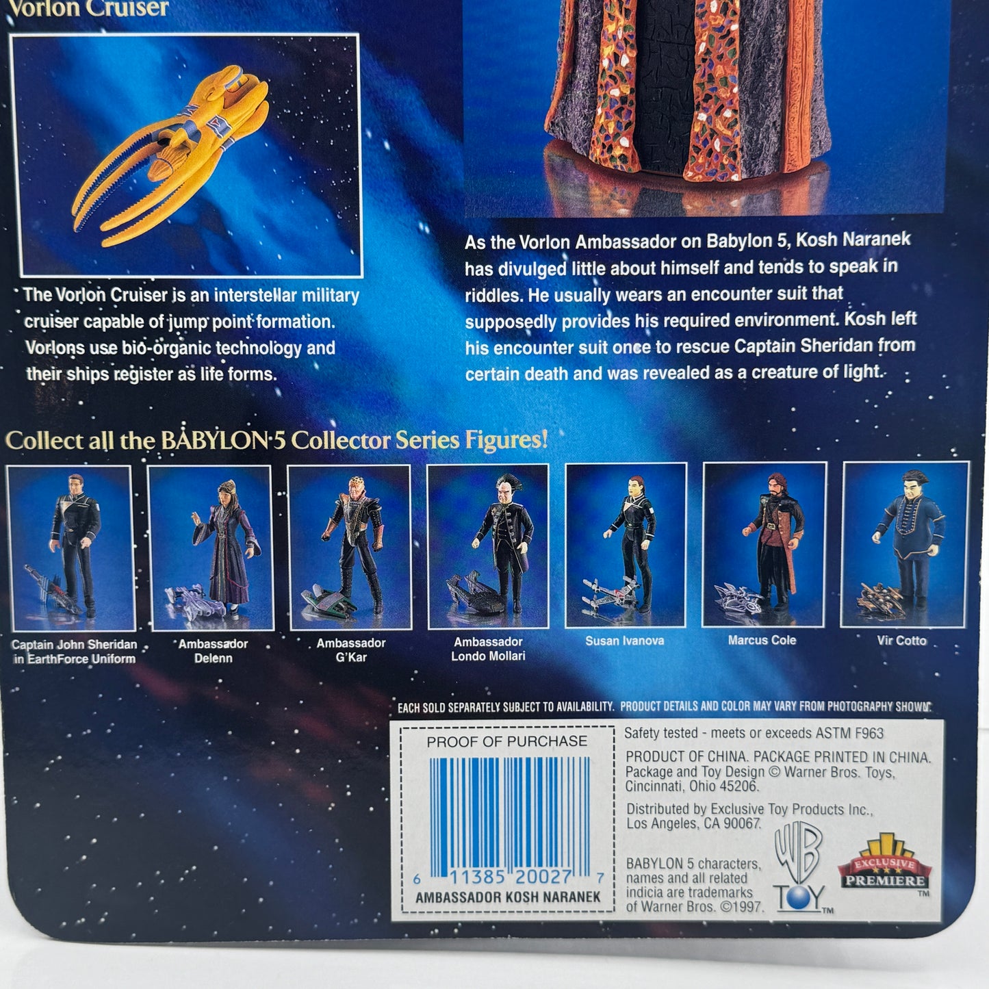 Ambassador Kosh Naranek with Vorlon Cruiser, Babylon-5 Action Figure