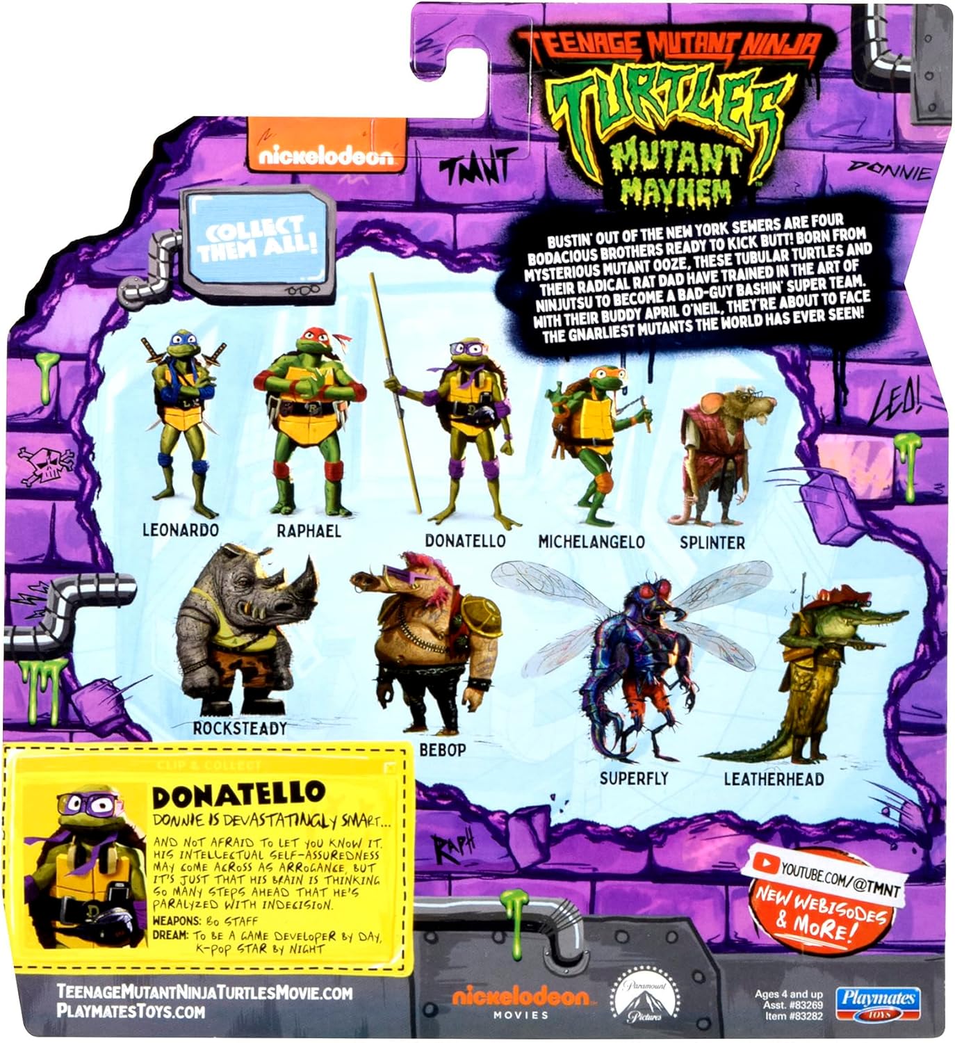 TMNT Mutant Mayhem Donatello "The Brains" | Action Figure