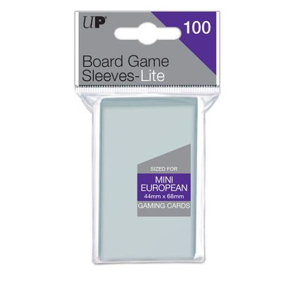 Ultra PRO Mini European Lite Board Game Sleeves (100ct) for 44mm x 68mm Cards