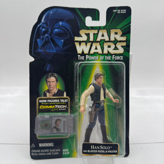 Han Solo with Blaster Pistol & Holster - Star Wars Power of the Force Action Figure (Hasbro, 1999)