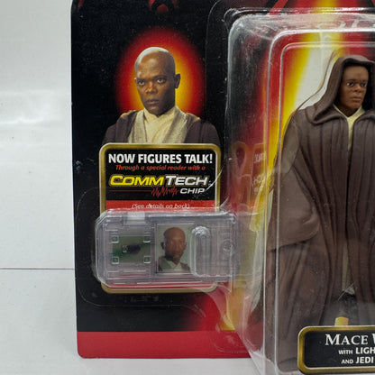 Mace Windu with Lightsaber and Jedi Cloak - Star Wars Episode 1 Action Figure (Hasbro, 1998) Collection 3