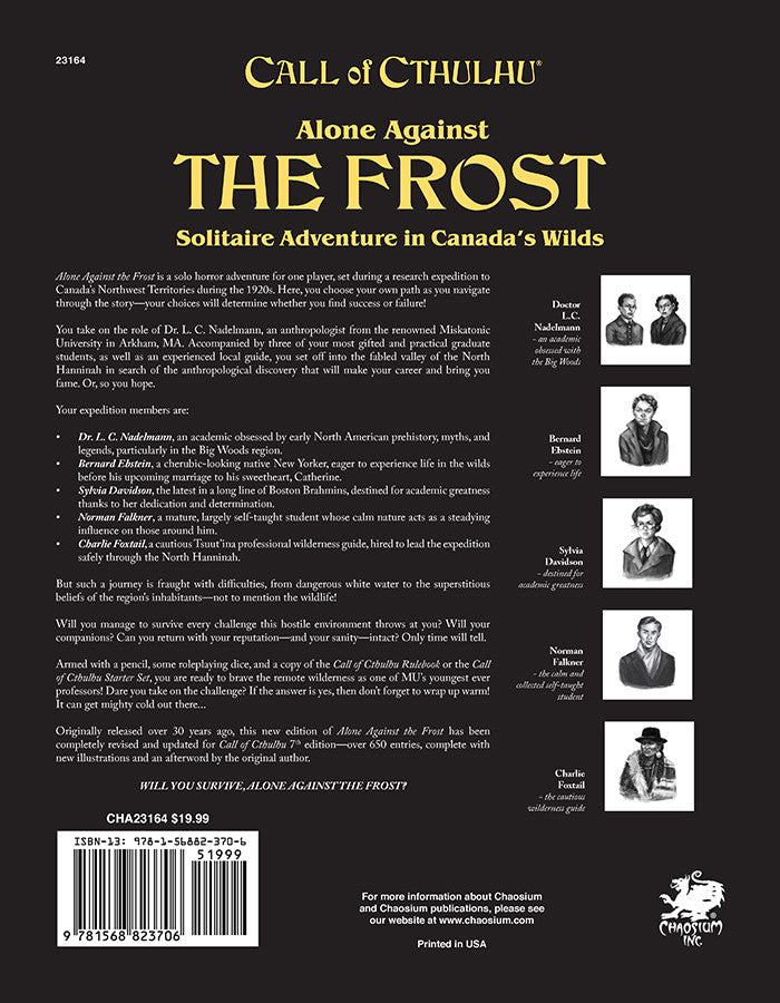 Call of Cthulhu: Alone Against the Frost