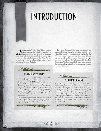 Call of Cthulhu: Alone Against the Frost