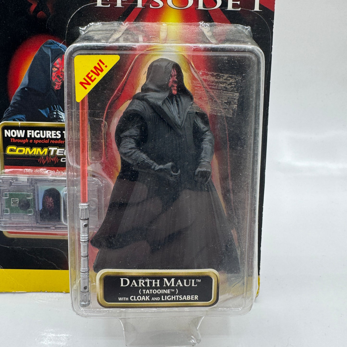 Darth Maul (Tatooine) with Cloak and Lightsaber - Star Wars Episode 1 Action Figure (Hasbro, 1999)